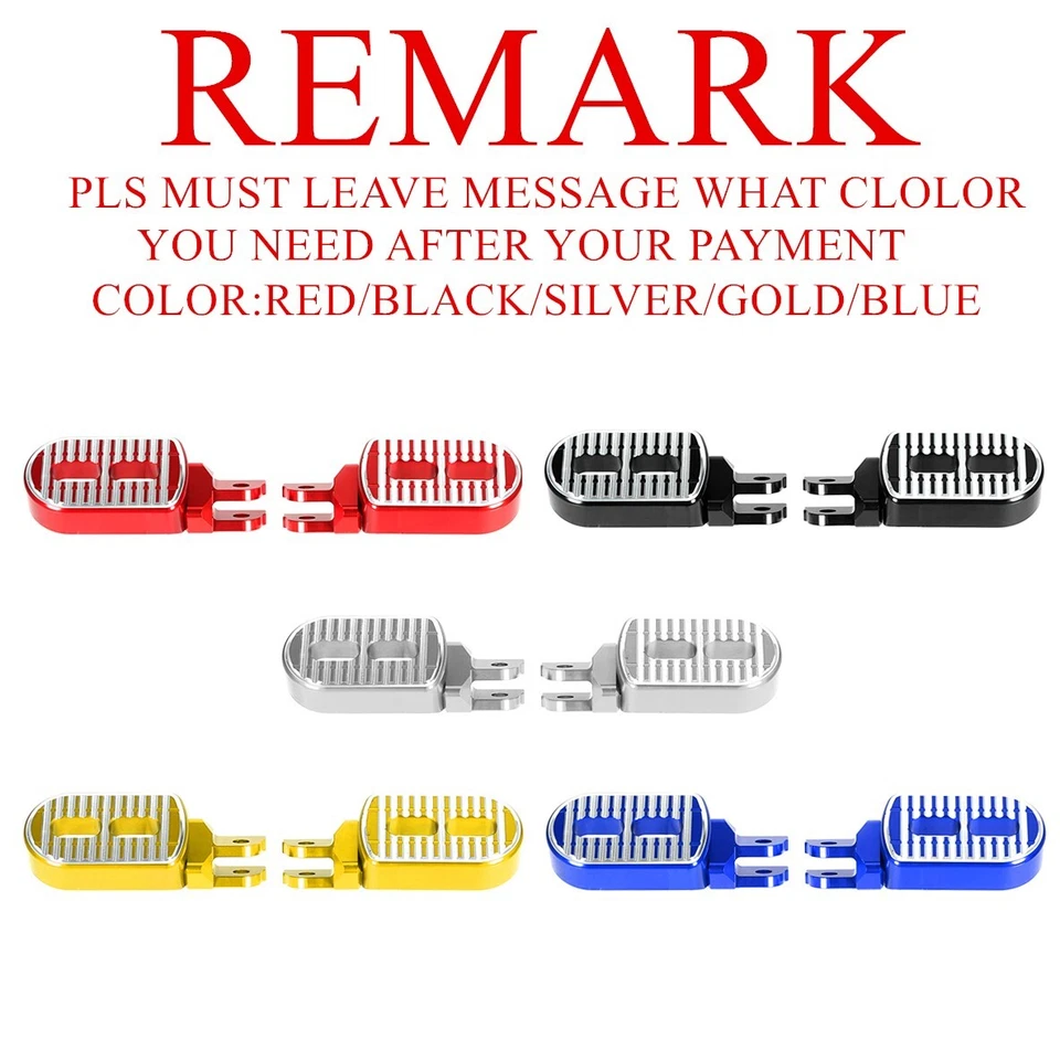 Adaptadores de pedales de estriberas delanteras CNC 3D para Honda XL125V XL1000V Varadero Foto 2 de 4