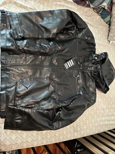 Reportage RGA Hooded Italian Leather Jacket Size L Large BNWT
