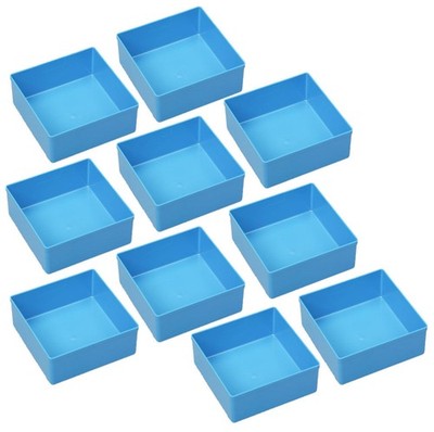 10 Einsatzboxen Allit EuroPlus Insert 45/3 Industrienorm, 456302 blau Gr. 3