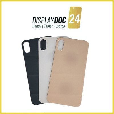 Backcover Glas Rückseite für Original Apple iPhone XS Max alle Farben Big Hole