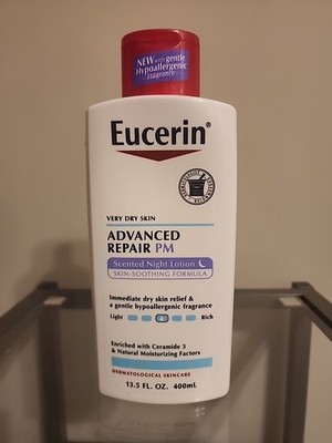 EUCERIN VERY DRY SKIN ADVANCED REPAIR PM SCENTED NIGHT LOTION 13.5 FL OZ 