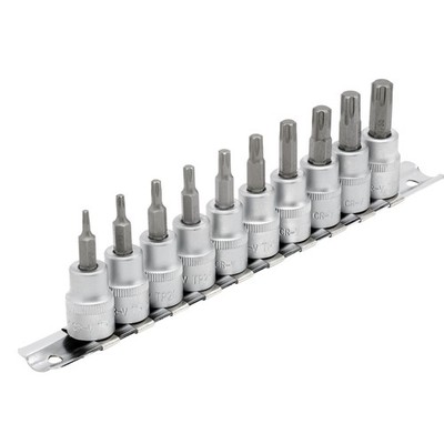Draper Torx Stern Plus Stecknuss Bit Set 3/8'' Sq Dr 48Mm 10 Teile 16339