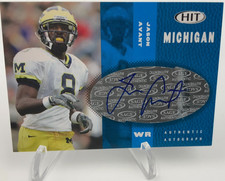 JASON AVANT ROOKIE AUTO 2006 Sage Hit BLUE Card EAGLES MICHIGAN WOLVERINES. rookie card picture