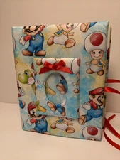 Custom Mario Photo Album -Holds 100 4x6 Photos - Handmade