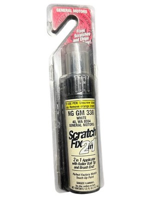 NEW Duplicolor 2-in-1 Touch Up Paint Scratch Fix 40 WA 8554 GM 338 White