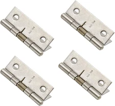 Spring Hinge Self Opening Hinge 2" Length Stainless Steel Door Hinge - Pack of 4