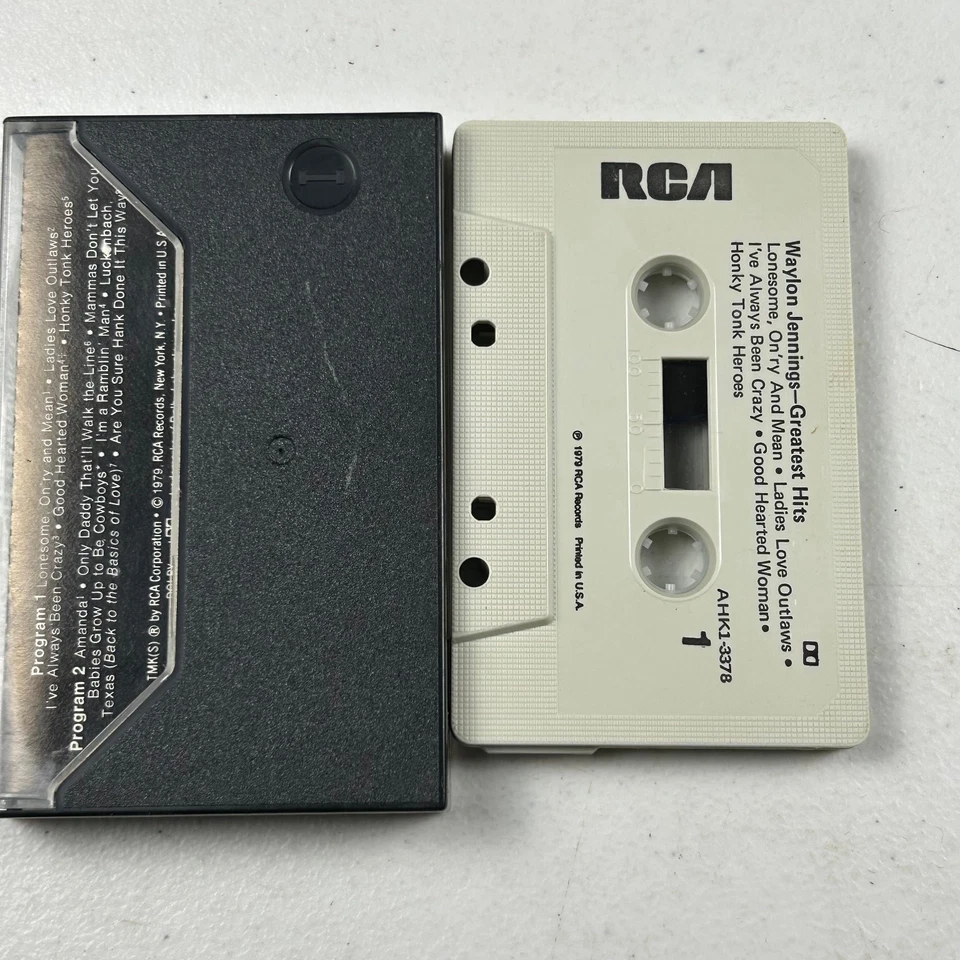 Waylon Jennings Greatest Hits Cassette 1979 RCA AHK1-3378 Foto 2 de 2