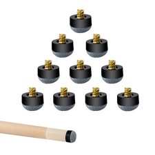 GSE Games  Sports Expert 10 Pieces of 13mm Billiard Cue Tips, 13mm, Black