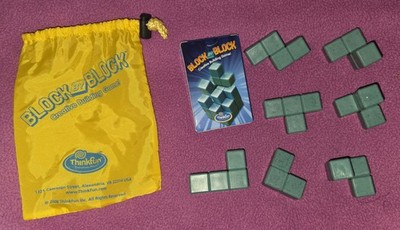 Thinkfun Block By Block Solitaire Strategy Brain Teaser Puzzle
