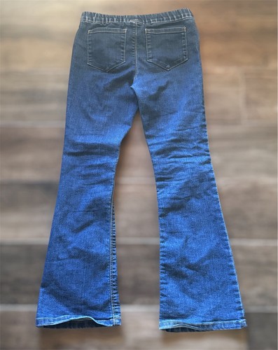 Carters Kinder Mädchen 10 mittlere Waschung Denim blau Jeans Stretch Taille ausgestelltes Bein Knöchel - Bild 2 von 10