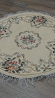 AUTHENTIC CHINSE ART DECO HAND MADE CHINESE FERECH DESIGN ROUND RUG 4x4 FT — photo 10
