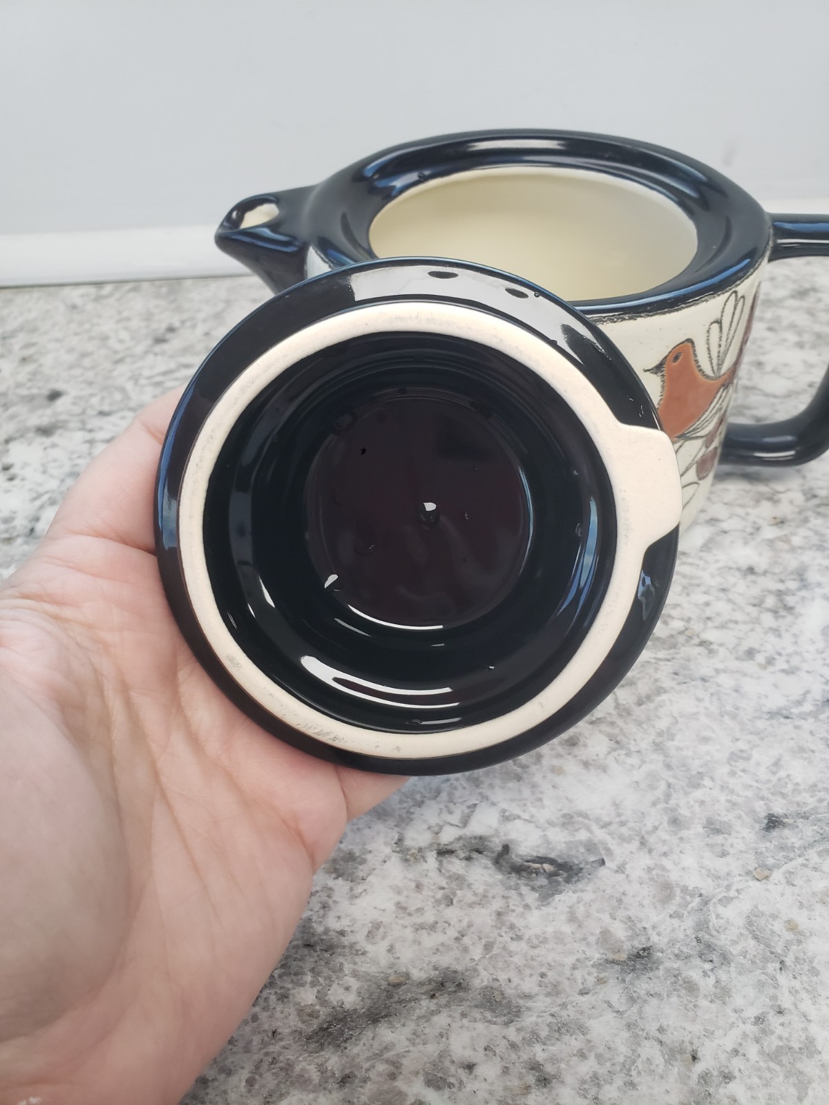 Vega By Artesa Coffee/ Tea Set With Wood Stand Handmade In Ecuador