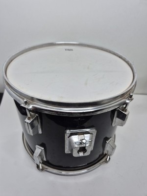 TKO 12x10.5''  Tom Drum 70s Black Vintage Good Condition 