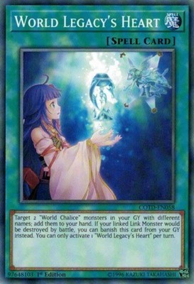 World Legacy's Heart - COTD-EN058 - Common - 1st Edition - Moderately Played
