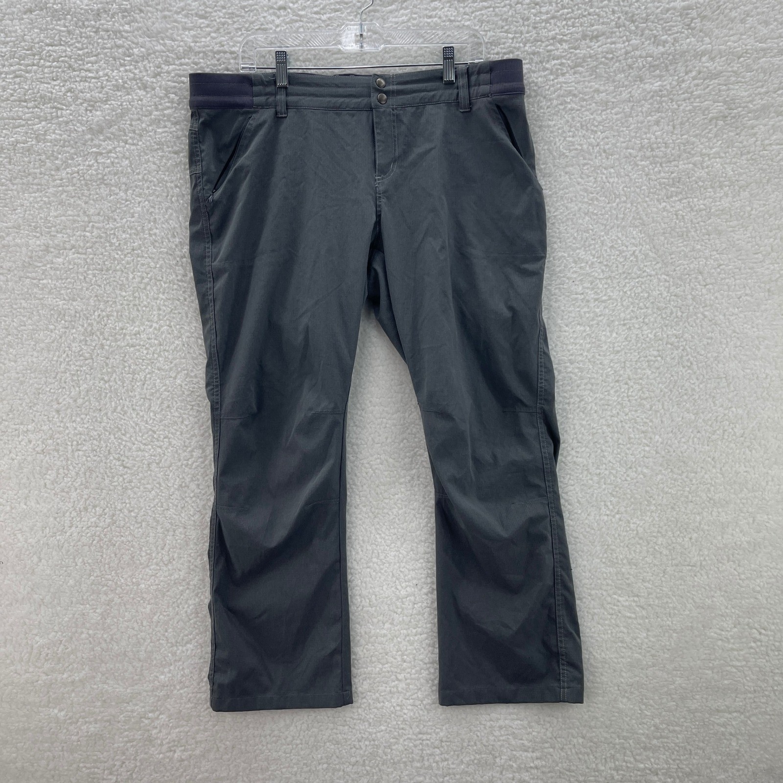 Kuhl Hiking Pants Womens 16 Reg Gray Strattus Ripstop Gorpcore Outdoor Stretch
