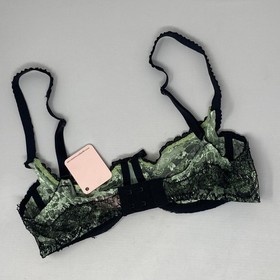 Agent Provocateur Francoise Mint Black bra 34C NWT