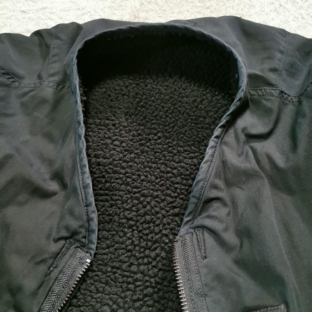 Schott Collarless Boa reversible Jacket Blouson M… - image 12