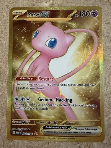 Mew ex 205/165 Gold Hyper Rare NM – Scarlet & Violet 151 Pokémon