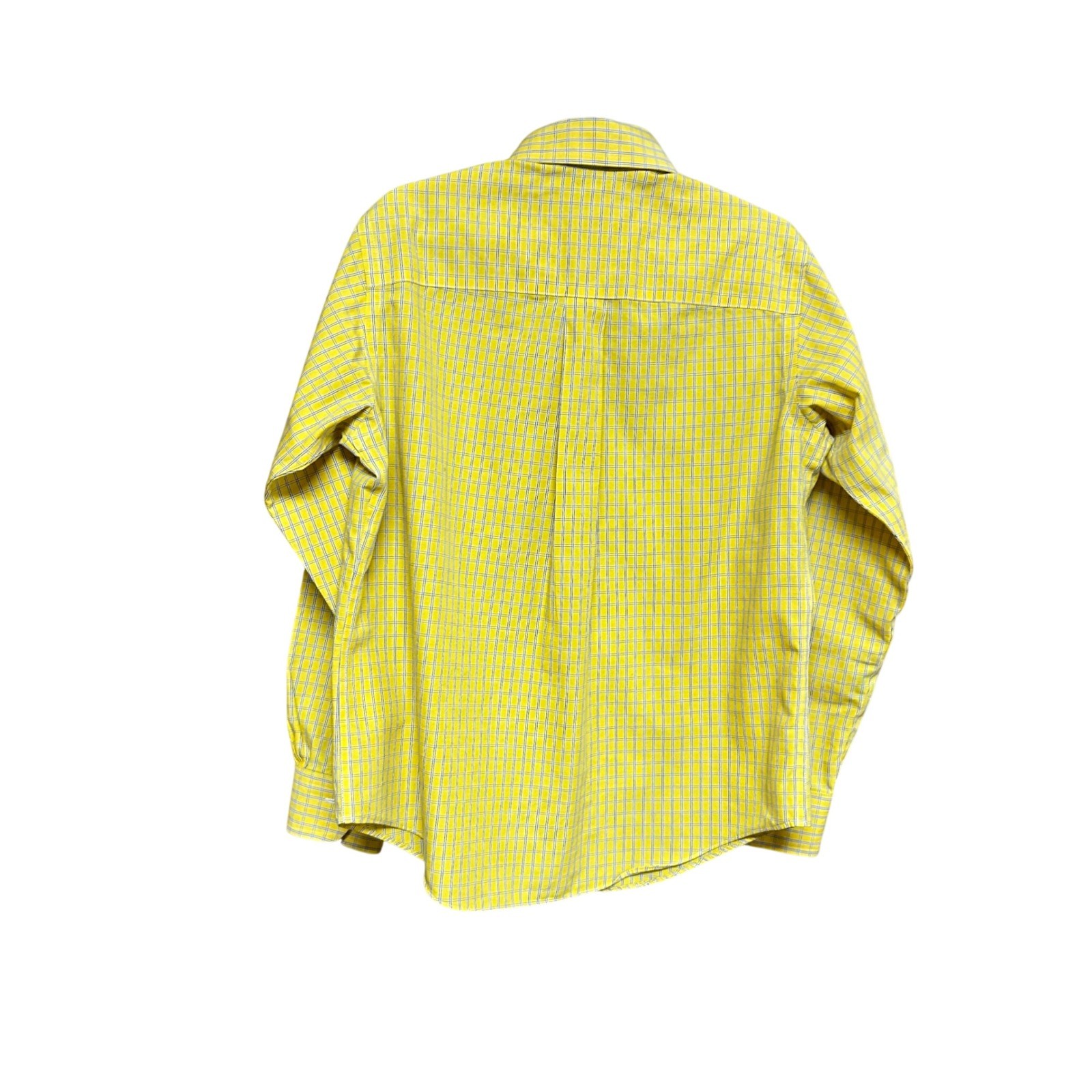 Brooks Brothers Fleece Boys Yellow Plaid Non-Iron Cotton Button Down Shirt Small thumbnail 6