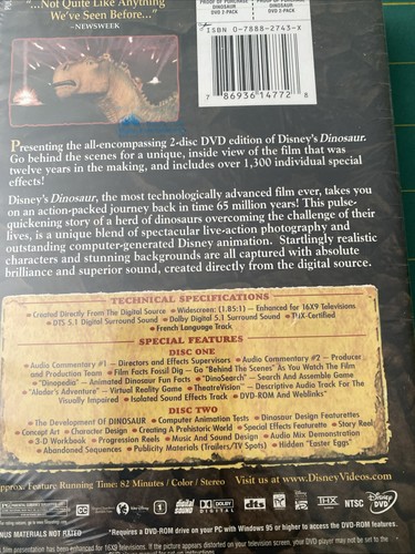 Dinosaur (2-Disc Collector's Edition) Walt Disney Sealed Brand New - Picture 3 of 3