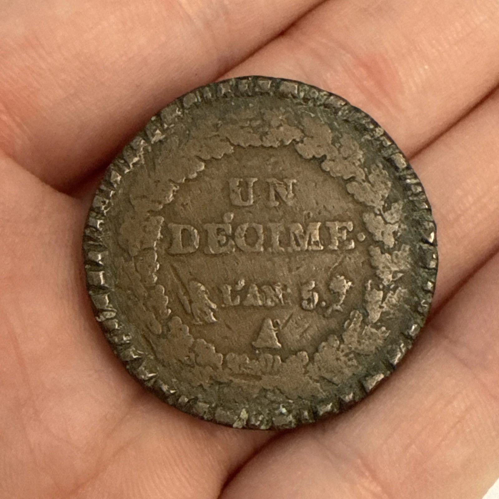 Monnaie De Un Décime A Dupré L’an 5 Paris
