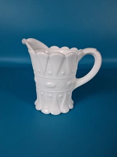 Vintage Westmoreland Milk Glass Creamer – “Daisy & Button Panel” Pattern,...