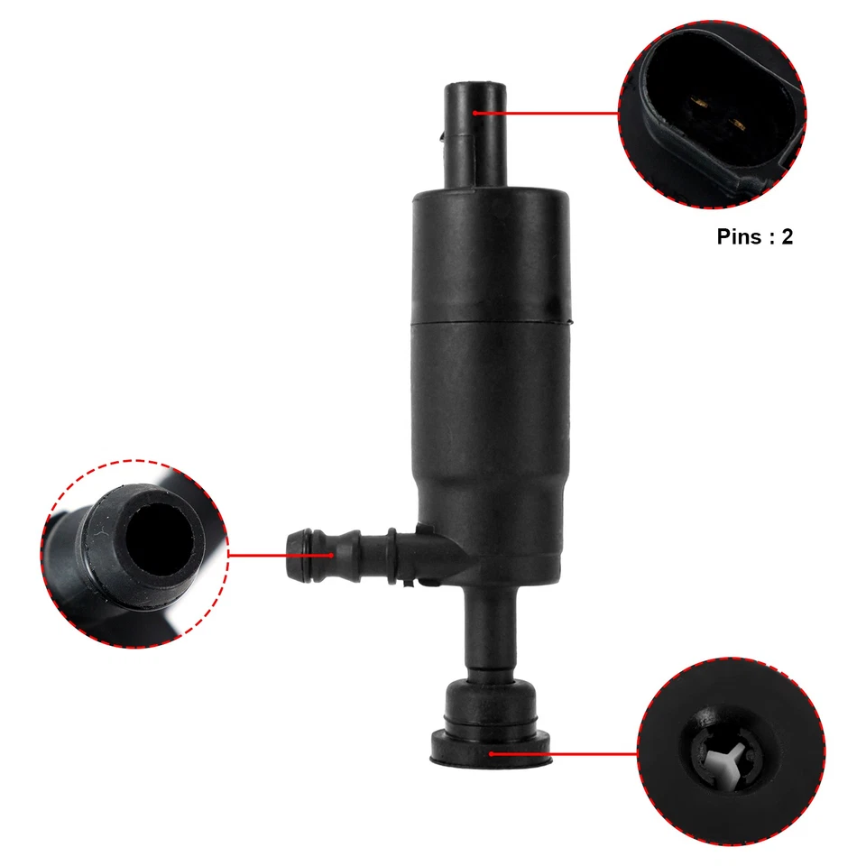 Headlamp Washer Pump 67637217792 For BMW F30 F10 F12 F02 E70 E71 E89 AUDI A4 A5 - Image 3 of 4