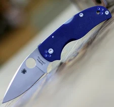 SPYDERCO NATIVE 5 FOLDING KNIFE DARK BLUE G10 CPM-S110V STAINLESS C41GPDBL5