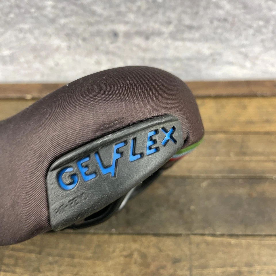 Asiento de sillín de bicicleta GelFlex marrón MTB vintage años 90 Avocet Spenco Gel Mountain W30 Foto 3 de 4