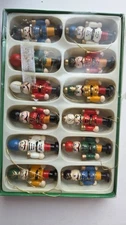 Miniature Christmas Nut Crackers Vintage Ct. 12