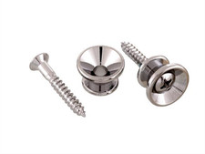 Strap Button with Screws - Nickel
