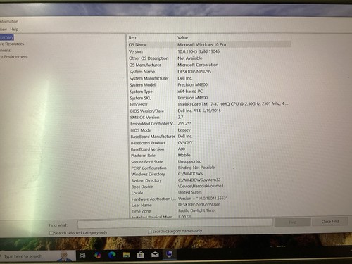 Dell Precision M4800 15.6" Laptop Intel i7-4710MQ 2.50GHz 8GB RAM W10 Pro - Picture 10 of 10
