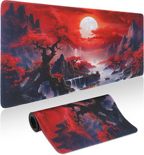 Mouse Pad Gaming - Desk Mat for Keyboard and Mouse - Japanese Red Cherry Blossom