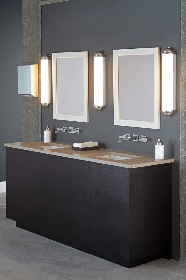 Delta Ara 2 Manijas Montaje en Pared Grifo Baño Borde Cromo Certificado Reacondicionado Foto 2 de 4