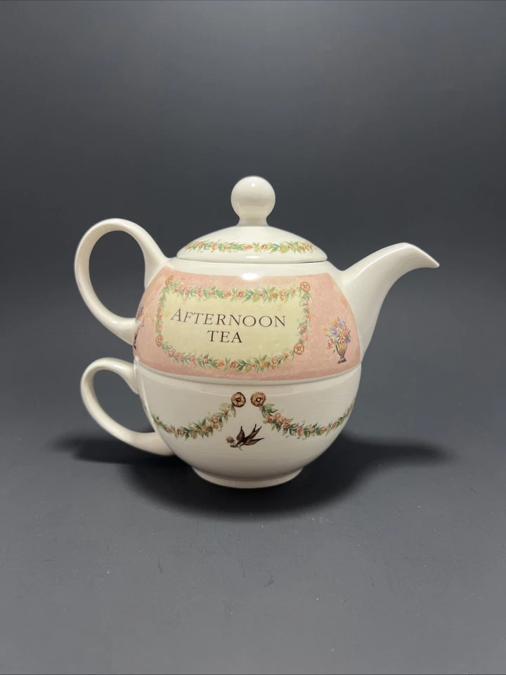 Vtg Whittard Chelsea China Tea For One Made In England Tea Set Original Box - Image 3 of 4