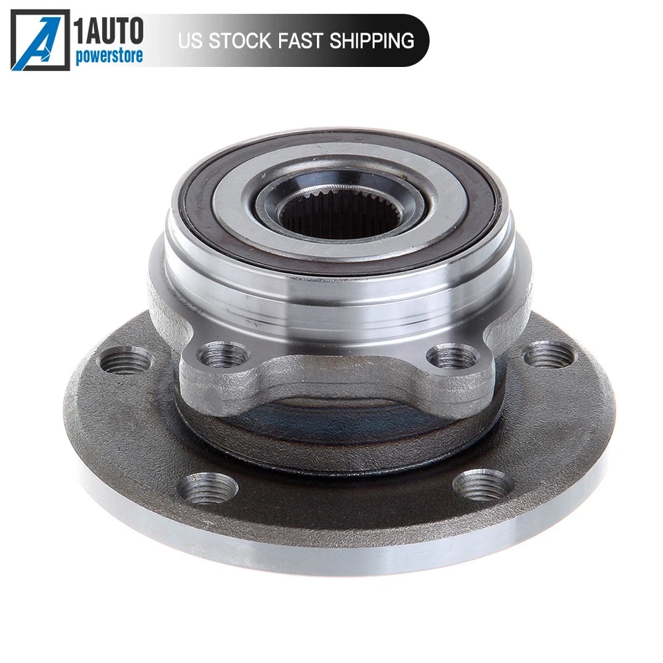 Conjunto de rolamento de cubo de roda 4 peças para 2006-2014 Volkswagen Beetle Golf Audi A3 - Imagem 2 de 4