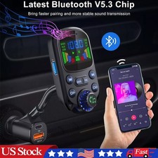 FM transmitter Car Bluetooth radio MP3 wireless adapter hands-free 3port charger
