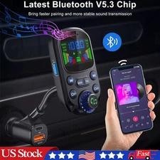FM transmitter Car Bluetooth radio MP3 wireless adapter hands-free 3port charger