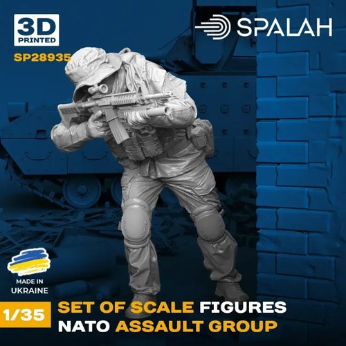 Spalah 28935 1:35 Set of figures "NATO assault group" Resin model - Picture 2 of 3