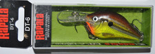 rapala dt-6 dt06 hm dives to 6' bass crankbait 2" 3/8oz hot mustard