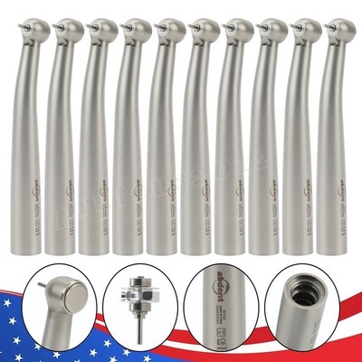 10pcs Dental Fiber Optic LED Handpiece 4 Spray Big For KAV MULTIflex Coupling