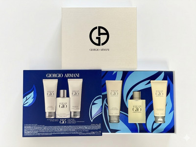 Neu + Original: Giorgio Armani Acqua di Gio Set Parfum + Duschgel + After Shave
