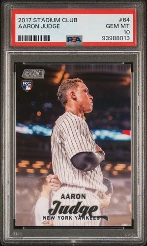 2017 Stadium Club #64 Aaron Judge PSA 10🔥RC New York Yankees MVP