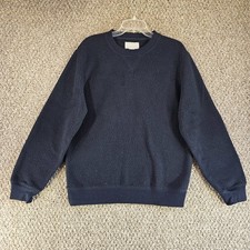 Everlane ReNew Sherpa Sweater Womens Sz Large Black