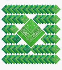 100 Pack Bandanas Unisex Paisley Bandanas Bulk Multi Purpose Cowboy Head Wrap Ne