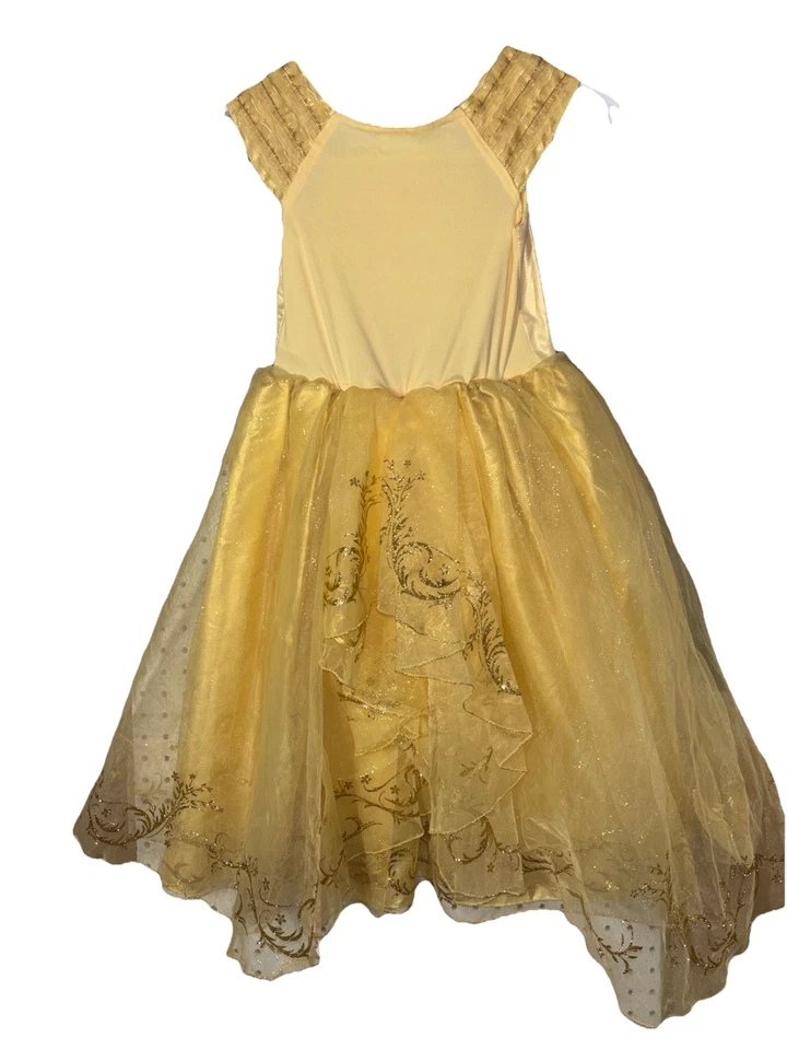 DISNEY STORE PRINCESA BELLE NIÑOS VESTIDO AMARILLO DISFRAZ HALLOWEEN 5/6 En Oferta Foto 4 de 4