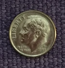 1993 D Roosevelt dime, actual nice coin in picture, free S/H