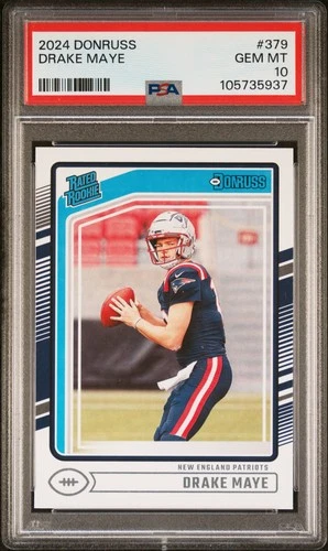 2024 PANINI DONRUSS #379 DRAKE MAYE ROOKIE RC PSA 10