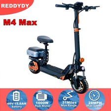 REDDYDY 1000W Electric Scooter for Adults Foldable E-Scooter Seat 28MPH 31Miles
