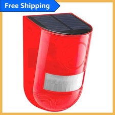 Advanced 110dB Solar-Powered Motion Sensor Alarm with USB Backup Strobe Light